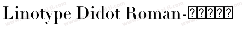 Linotype Didot Roman字体转换